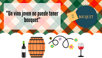 Un vino joven no puede tener bouquet