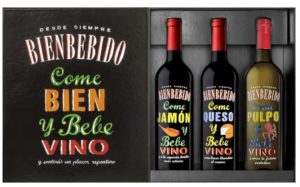 Pack estueche de tres vinos Bienbebido